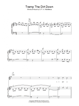 page one of Tramp The Dirt Down (Piano, Vocal & Guitar Chords)