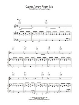 page one of Gone Away From Me (Piano, Vocal & Guitar Chords)