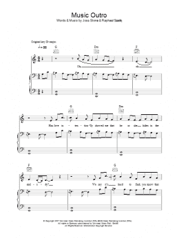page one of Music (Outro) (Piano, Vocal & Guitar Chords)