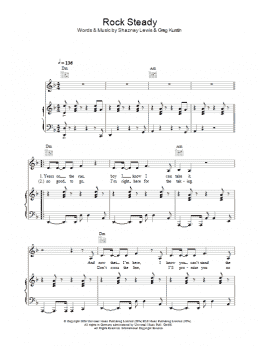 page one of Rock Steady (Piano, Vocal & Guitar Chords)