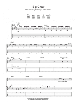 page one of Big Chair (Guitar Tab)