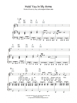 page one of Hold You In My Arms (Piano, Vocal & Guitar Chords)
