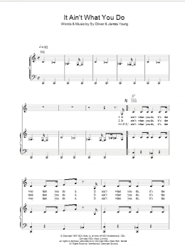 page one of It Ain't What You Do (Piano, Vocal & Guitar Chords)