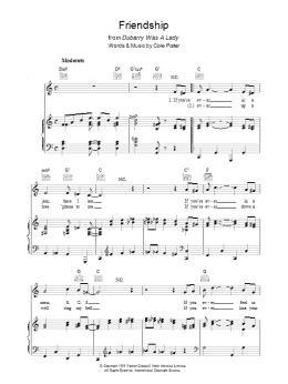page one of Friendship (Piano, Vocal & Guitar Chords)