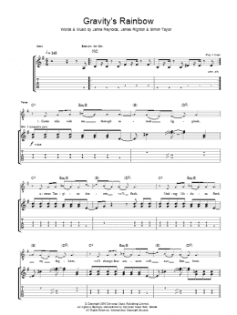 page one of Gravity's Rainbow (Guitar Tab)