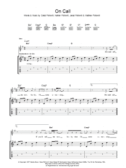 page one of On Call (Guitar Tab)