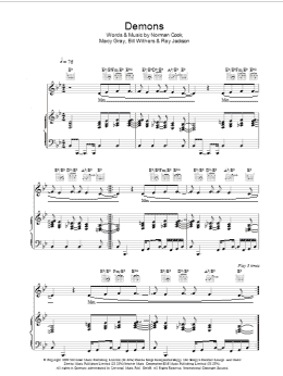 page one of Demons (Piano, Vocal & Guitar Chords)