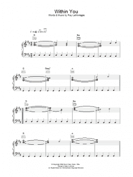 page one of Within You (Piano, Vocal & Guitar Chords)