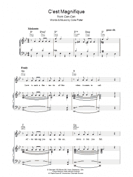 page one of C'est Magnifique (Piano, Vocal & Guitar Chords)