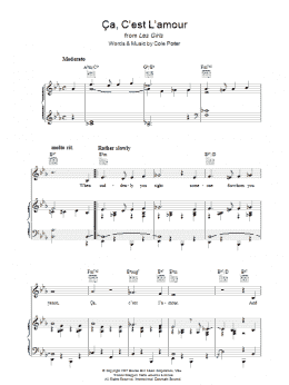 page one of Ca, C'est L'amour (Piano, Vocal & Guitar Chords)
