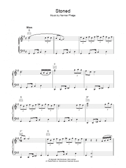 page one of Stoned (Piano Solo)