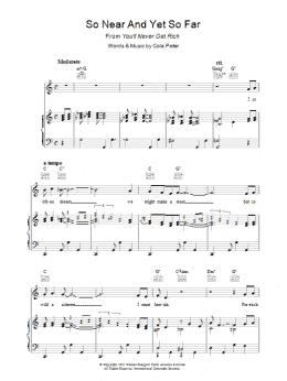 page one of So Near And Yet So Far (Piano, Vocal & Guitar Chords)