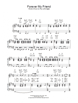 page one of Forever My Friend (Piano, Vocal & Guitar Chords)