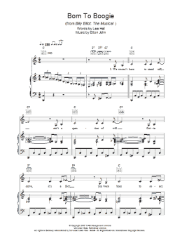 page one of Born To Boogie (Piano, Vocal & Guitar Chords)