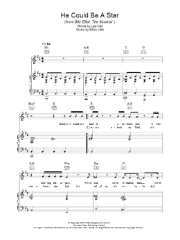 page one of He Could Be A Star (Piano, Vocal & Guitar Chords)