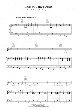 page one of Back In Baby's Arms (Piano, Vocal & Guitar Chords)