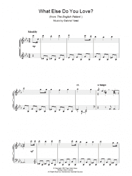 page one of What Else Do You Love? (Piano Solo)
