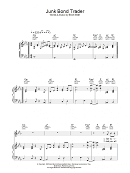 page one of Junk Bond Trader (Piano, Vocal & Guitar Chords)