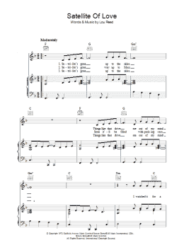 page one of Satellite Of Love (Piano, Vocal & Guitar Chords)