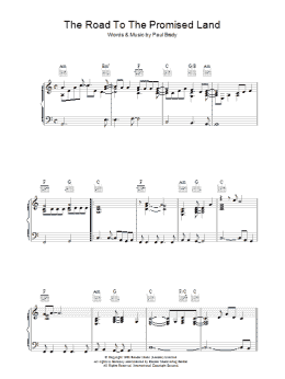 page one of The Road To The Promised Land (Piano, Vocal & Guitar Chords)