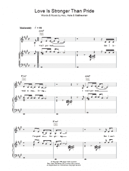 page one of Love Is Stronger Than Pride (Piano, Vocal & Guitar Chords)