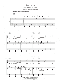 page one of I Am Loved (Piano, Vocal & Guitar Chords)
