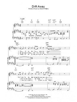 page one of Drift Away (Piano, Vocal & Guitar Chords)