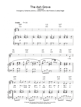 page one of The Ash Grove (Piano, Vocal & Guitar Chords)