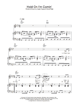 page one of Hold On I'm Comin' (Piano, Vocal & Guitar Chords)