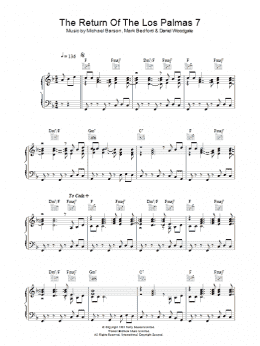 page one of Return Of The Los Palmas 7 (Piano, Vocal & Guitar Chords)