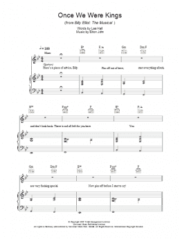 page one of Once We Were Kings (Piano, Vocal & Guitar Chords)