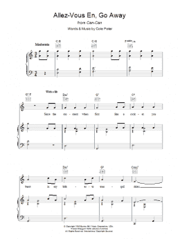 page one of Allez-Vous En, Go Away (Piano, Vocal & Guitar Chords)
