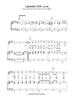 page one of Labelled With Love (Piano, Vocal & Guitar Chords)