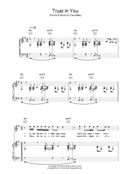 page one of Trust In You (Piano, Vocal & Guitar Chords)