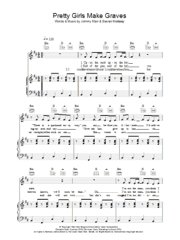 page one of Pretty Girls Make Graves (Piano, Vocal & Guitar Chords)