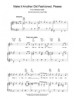page one of Make It Another Old Fashioned, Please (Piano, Vocal & Guitar Chords)