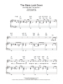 page one of The Stars Look Down (Piano, Vocal & Guitar Chords)