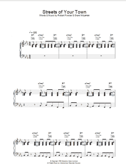 page one of Streets Of Your Town (Piano, Vocal & Guitar Chords)