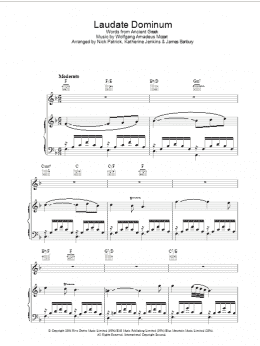page one of Laudate Dominum (Piano, Vocal & Guitar Chords)