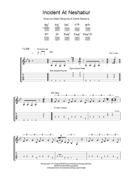 page one of Incident At Neshabur (Guitar Tab)