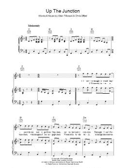 page one of Up The Junction (Piano, Vocal & Guitar Chords)