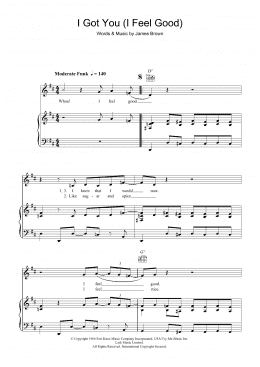 page one of I Got You (I Feel Good) (Piano, Vocal & Guitar Chords)