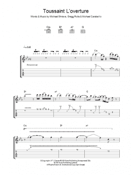 page one of Toussaint L'Overture (Guitar Tab)