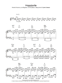 page one of Hoppipolla (Piano, Vocal & Guitar Chords)