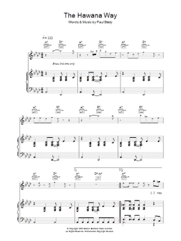 page one of The Hawana Way (Piano, Vocal & Guitar Chords)
