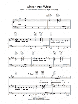 page one of African And White (Piano, Vocal & Guitar Chords)