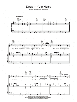 page one of Deep In Your Heart (Piano, Vocal & Guitar Chords)