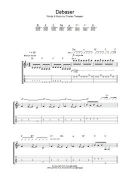 page one of Debaser (Guitar Tab)
