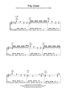page one of Play Dead (Piano, Vocal & Guitar Chords)