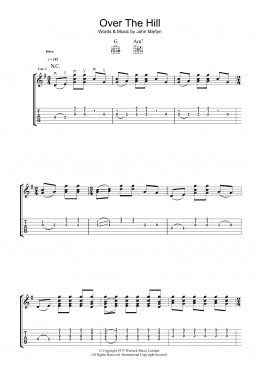 page one of Over The Hill (Guitar Tab)